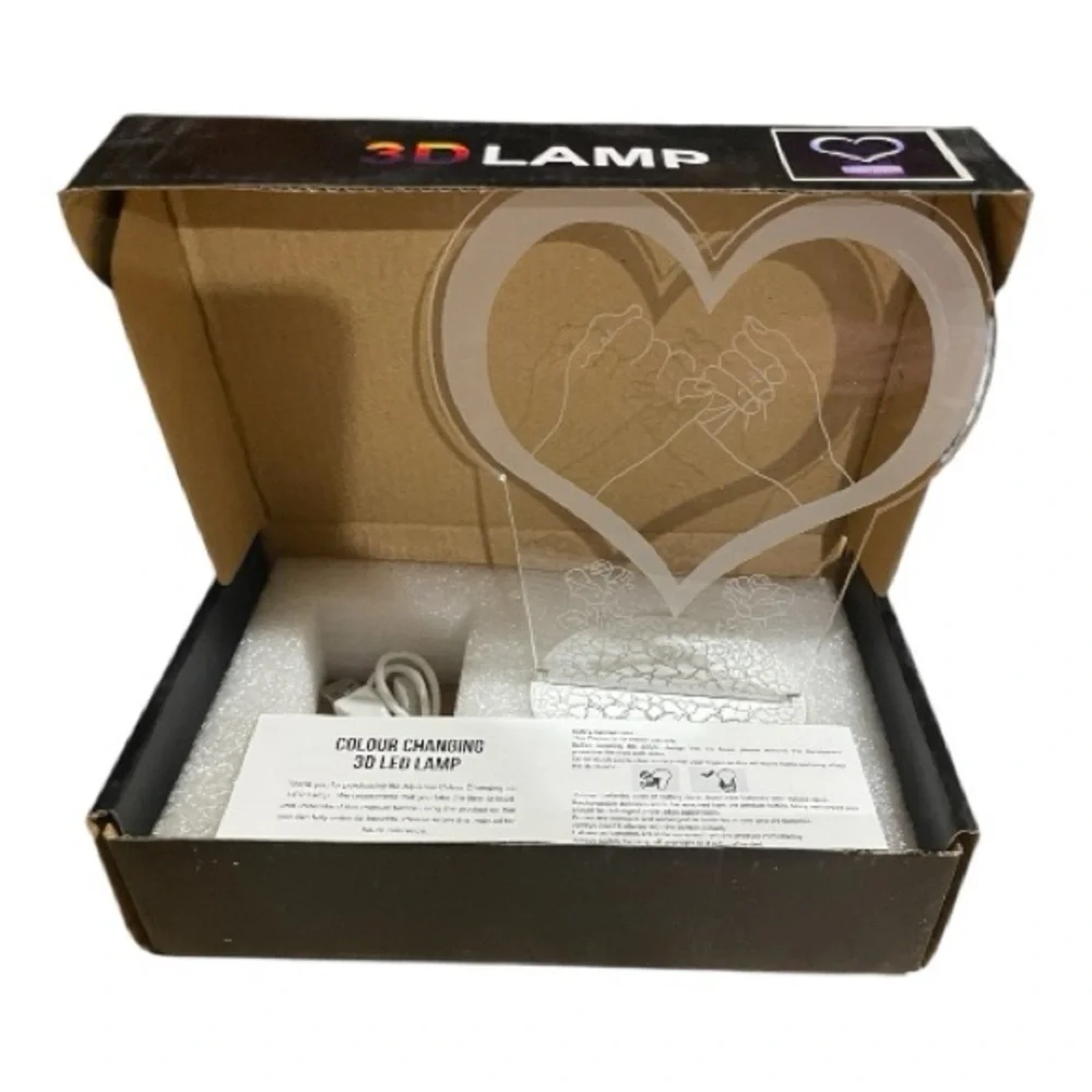 3D Heart LED Light Friendship
